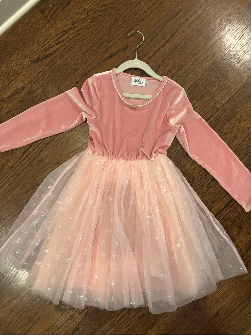 Like New 💖 Pink Velvet & Light Pink Tulle Party Dress